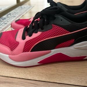 Puma Pink and Black Sneakers